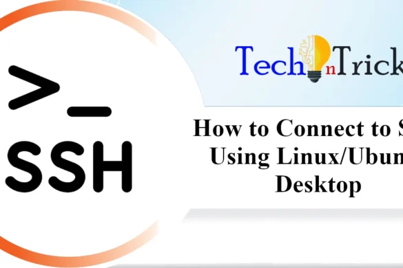 Connect to SSH Using Ubuntu Desktop